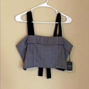 Woven crop top